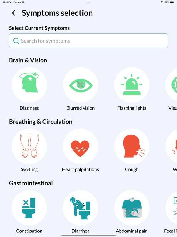 Proverse- Cancer Symptom Logs iPad screenshot 3 - Medical app
