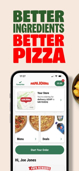 Papa Pizza Delivery na App Store