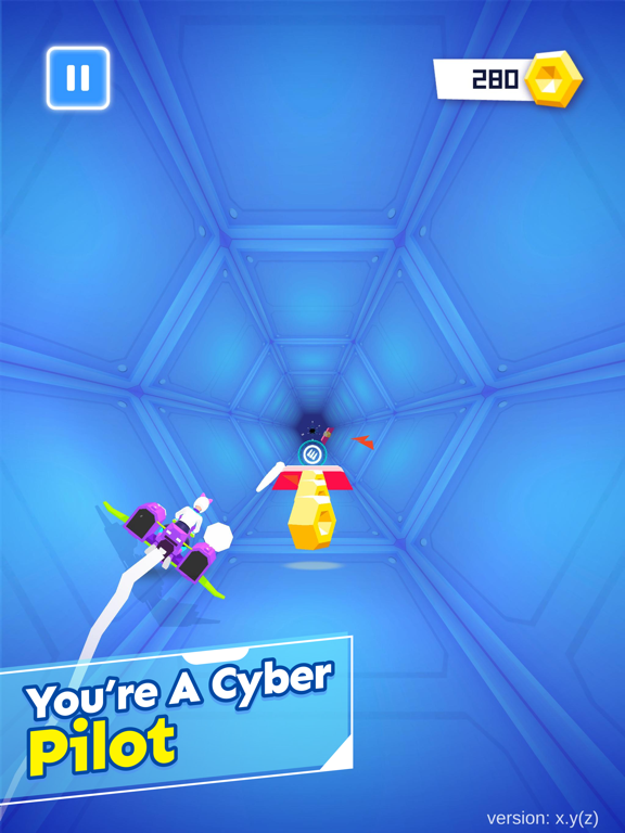 Cyberbike: space tunnel