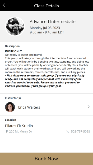 Pilates Fit Studio - KY Screenshot