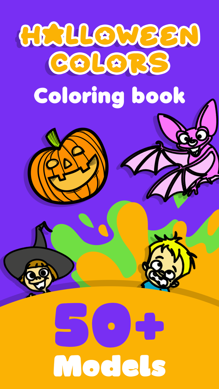 Halloween kids coloring book 3