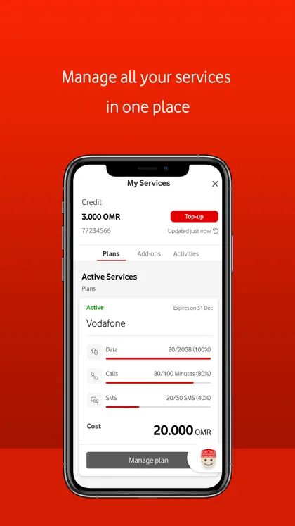 Screenshot 4 von 6 zu My Vodafone Oman
