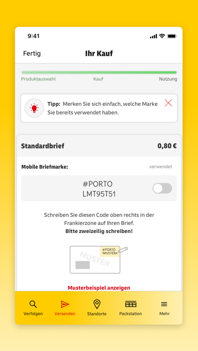 Post & DHL app screenshot 4 by Deutsche Post AG - appdatabase.net