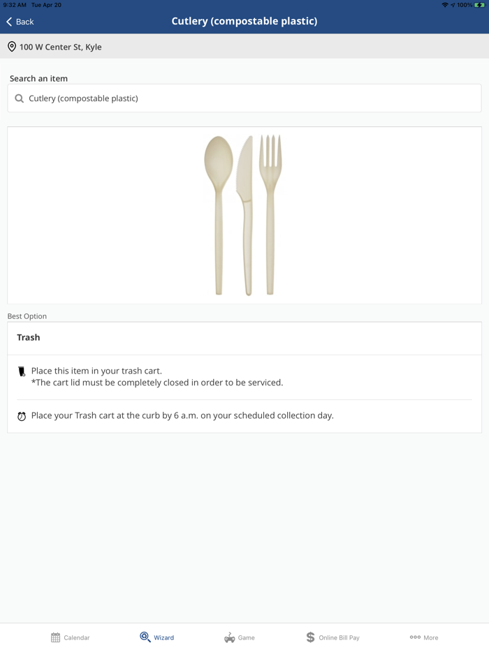 Texas Disposal Waste Wizard