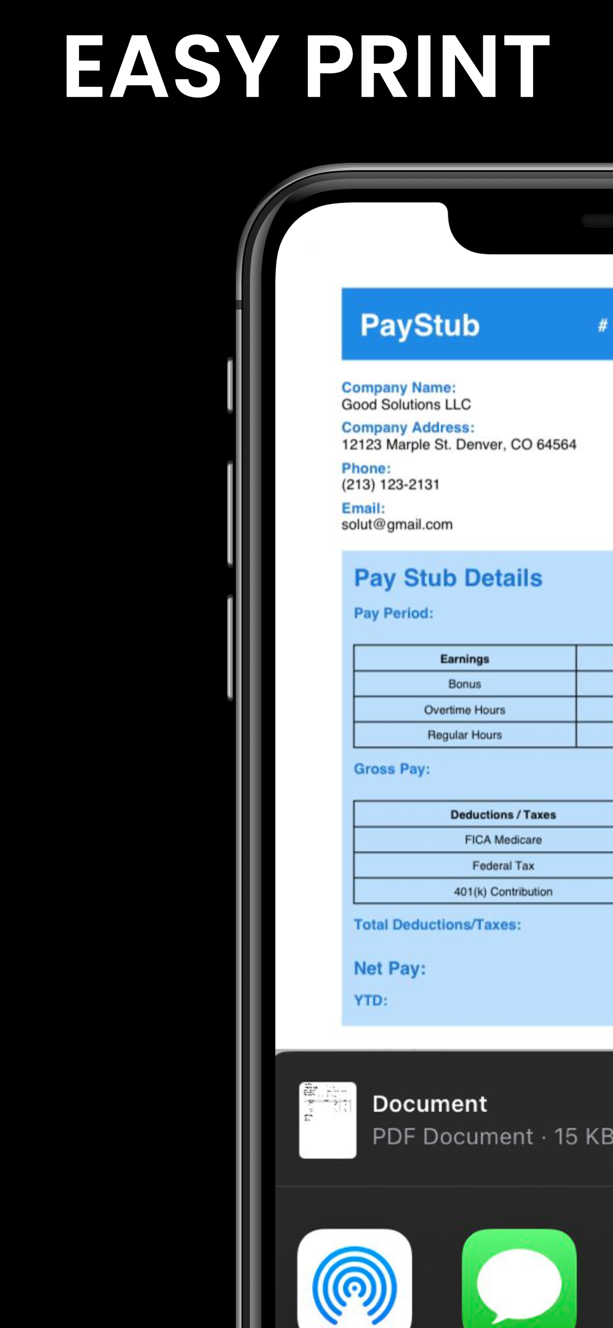 Paystub Maker: Payslip Creator