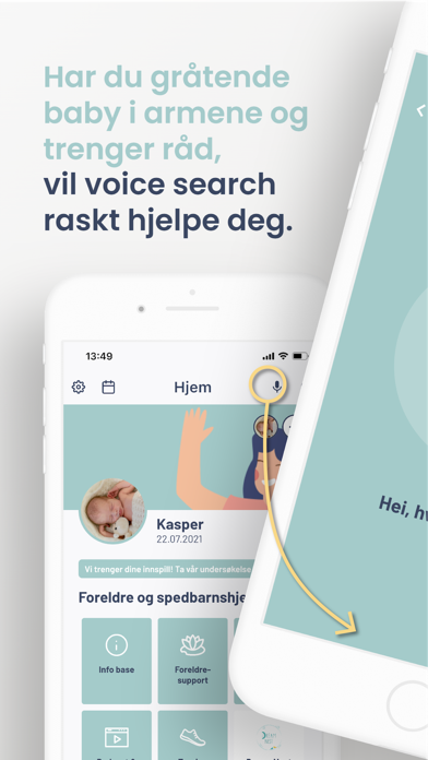 Foreldre og spedbarnshjelpen Screenshot