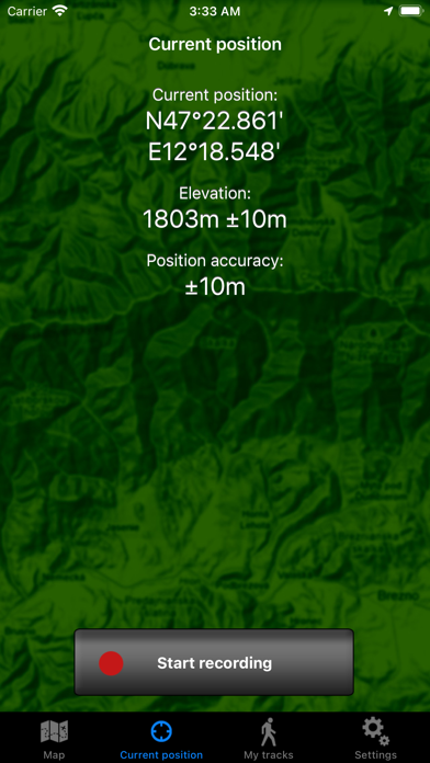 Hiking Map Austria Screenshot