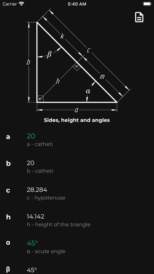 #5. Triangle Angles Calculator (iOS) Podle: Dmitriy Trofimov