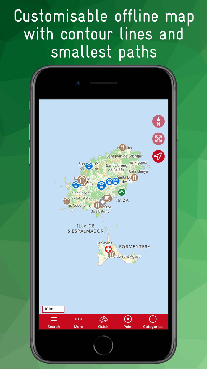 Ibiza and Formentera Offline Map