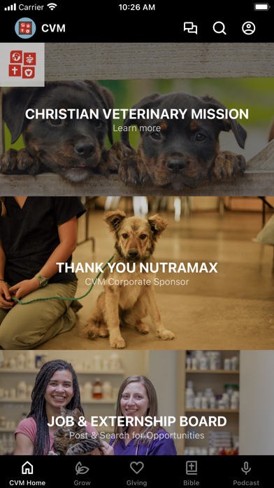 Christian Veterinary Mission Screenshot