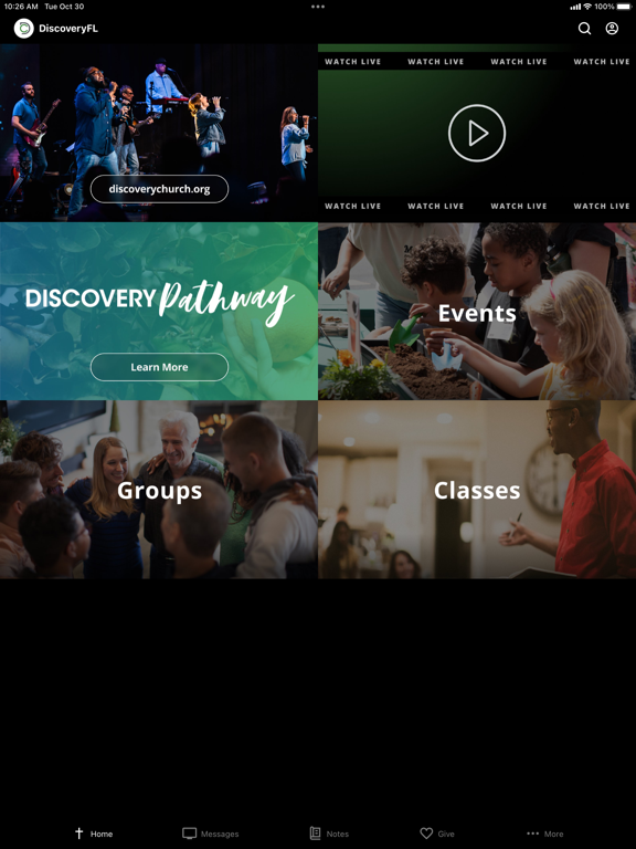 Discovery Church Florida iPad screenshot 1 - Lifestyle app
