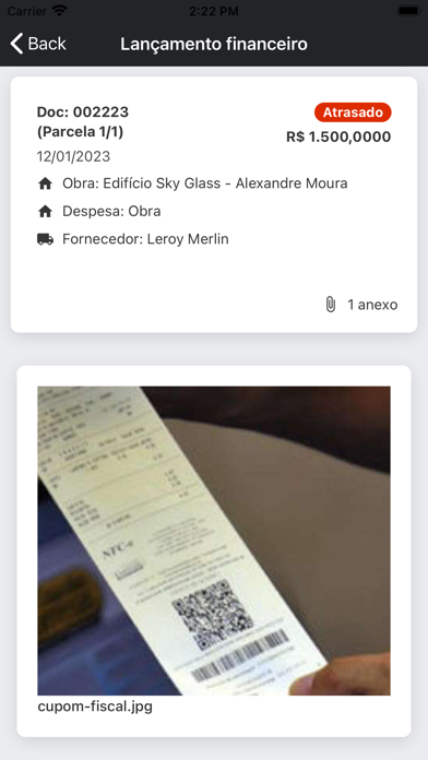Obra Prima App Screenshot