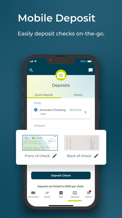 US Eagle Mobile Banking Screenshot