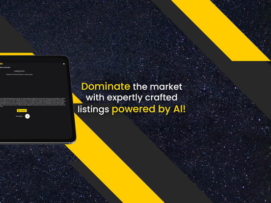 Listing Description Generator iPad screenshot 2 - Productivity app