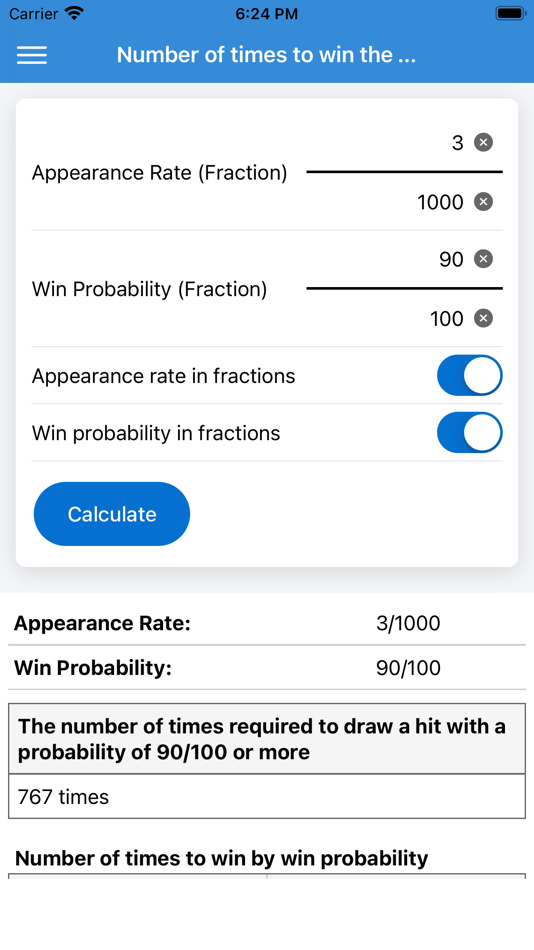 #4. Lottery Probability Calculator (iOS) 由: Kouji Yamauchi