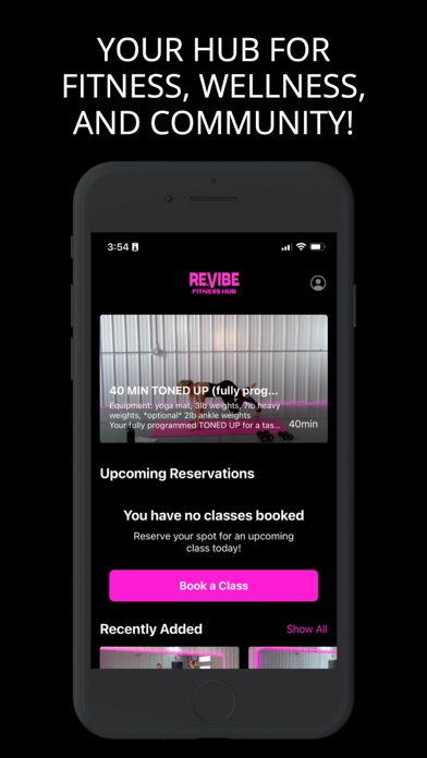 Re.Vibe Fitness Hub Screenshot