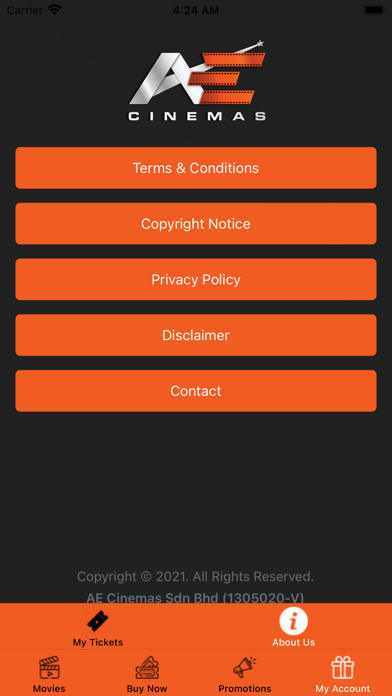 AE Cinemas Screenshot