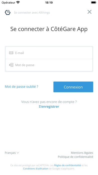 CôtéGare App Screenshot