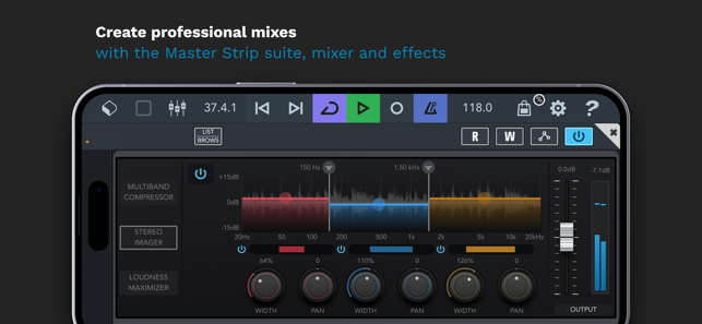 Captura de tela do Cubasis 3 - DAW e Music Maker