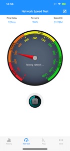 speed tester & net ping test screenshot #1 for iPhone
