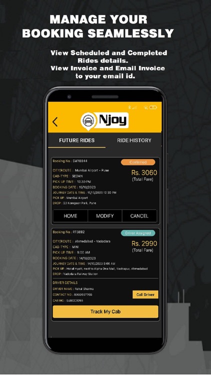 Njoy Cabs - Outstation Taxi screenshot-3