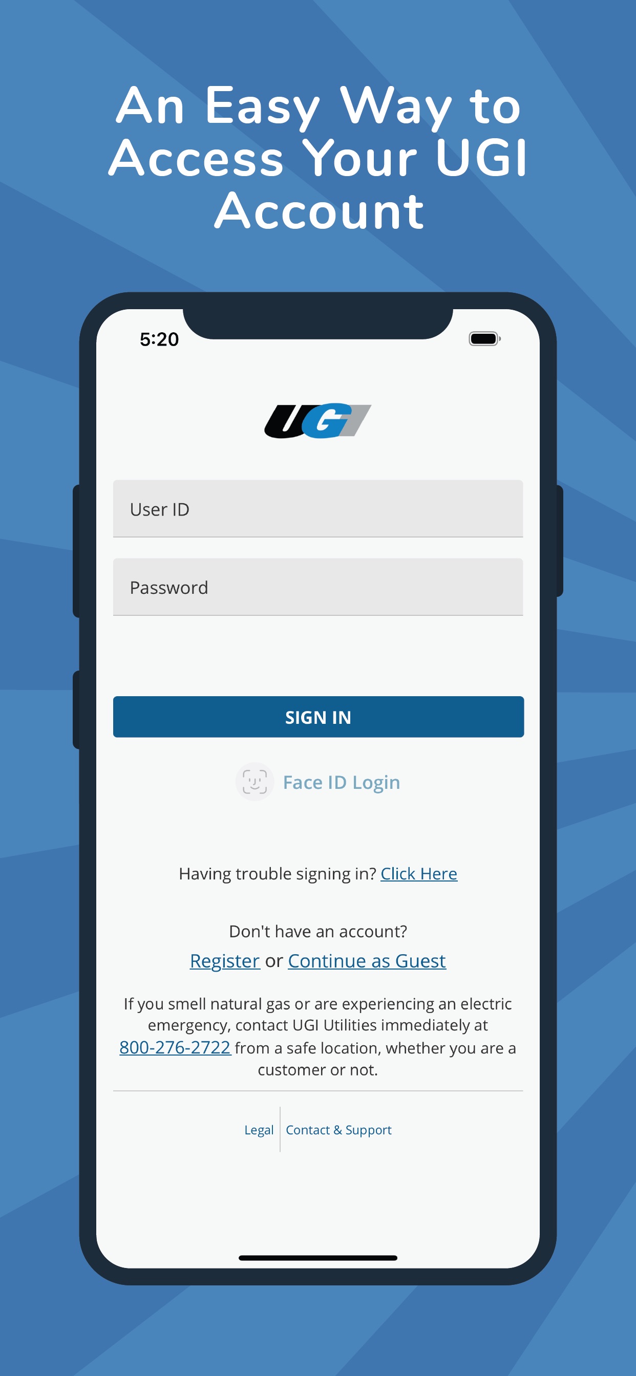 UGI Utilities Account 스크린샷 1