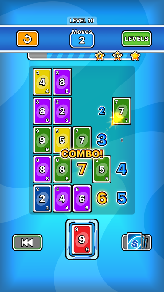 #3. Stackerino: Card Game (iOS) Podle: Ristretto Studios