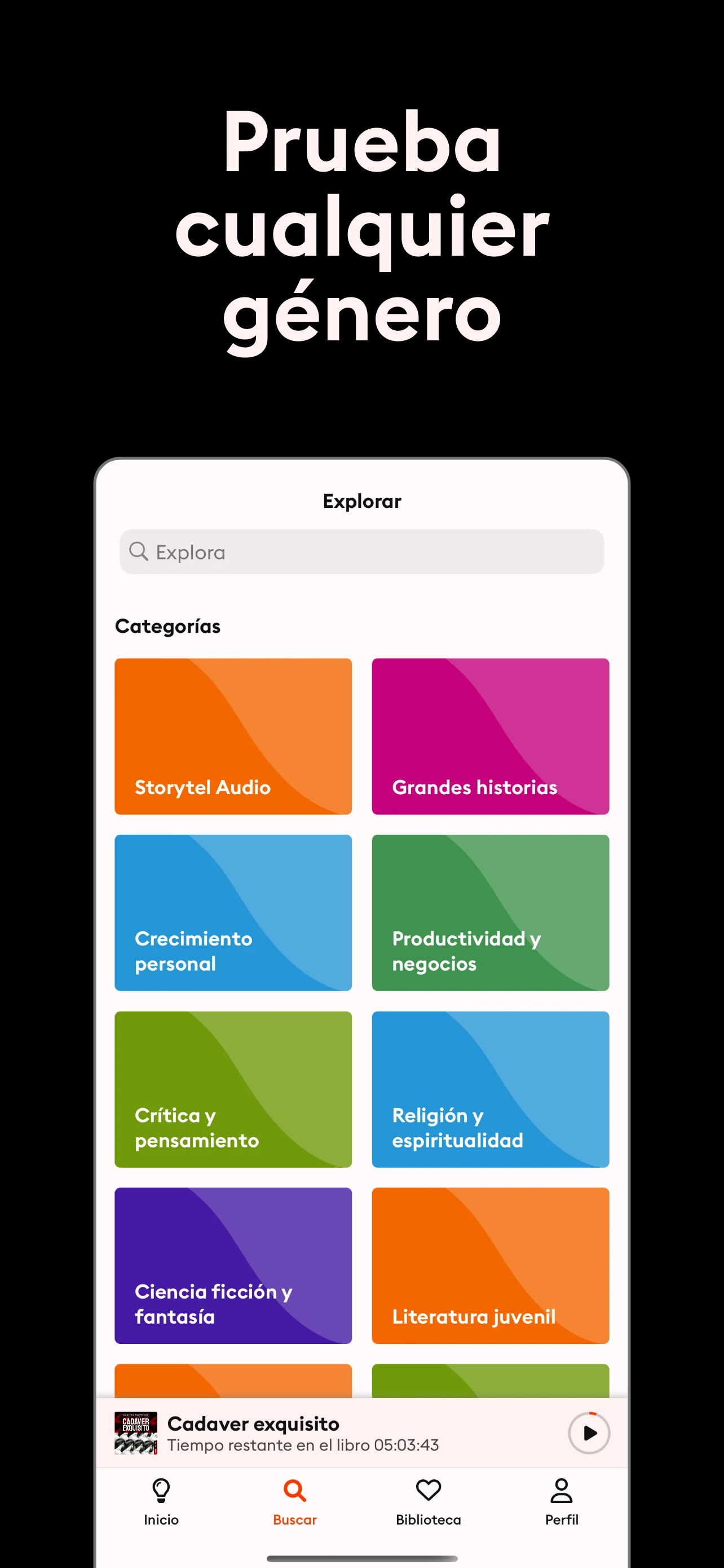 Storytel: audiolibros y ebooks