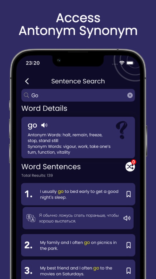 #3. Sentence Search English (iOS) 来自: Yakup Acis