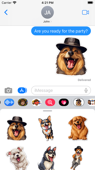 Dapper Dogs Stickers Screenshot