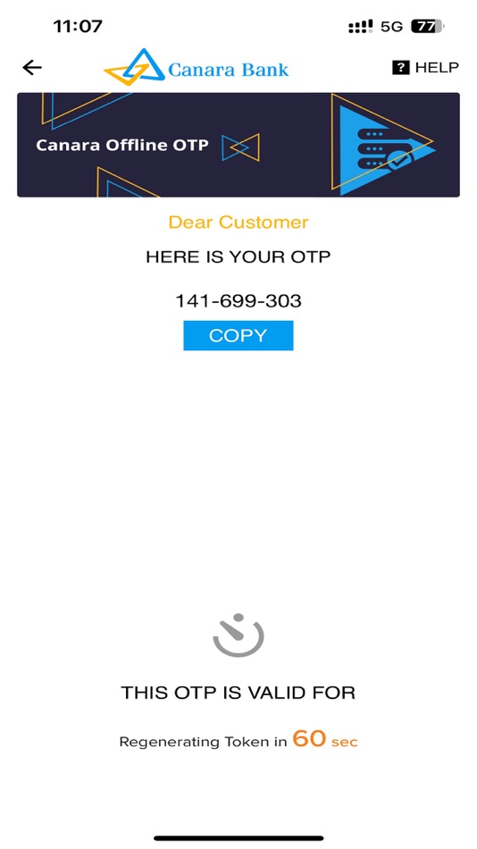 #6. Canara Offline OTP (iOS) 由: Canara Bank