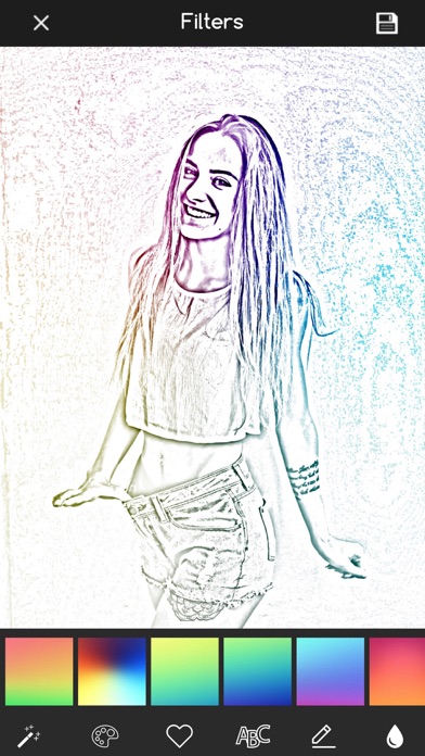 Screenshot #1 pour Pencil Sketch Photo Croquis