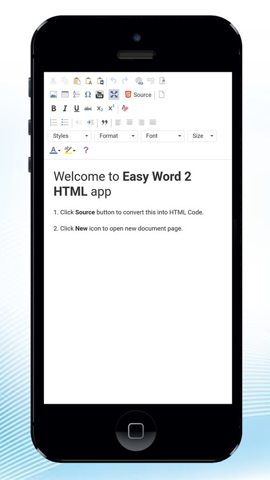 Easy word 2 HTML editor - 1.7 - (iOS)