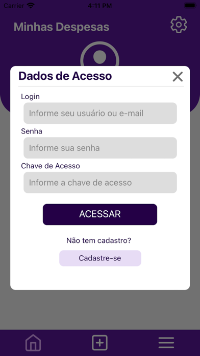 Despesas de Viagens Screenshot