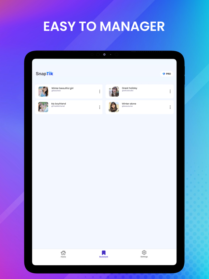 SnapTik - BookMark Any Video