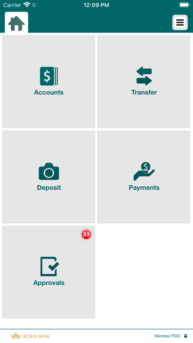 Crown Bank Business Mobile Screenshot
