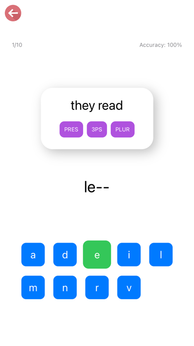 Spanish Verb Blitz Screenshot