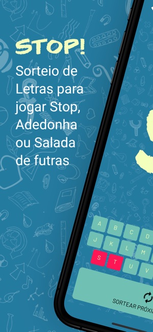 Download SORTEADOR DE LETRAS - ADEDONHA android on PC