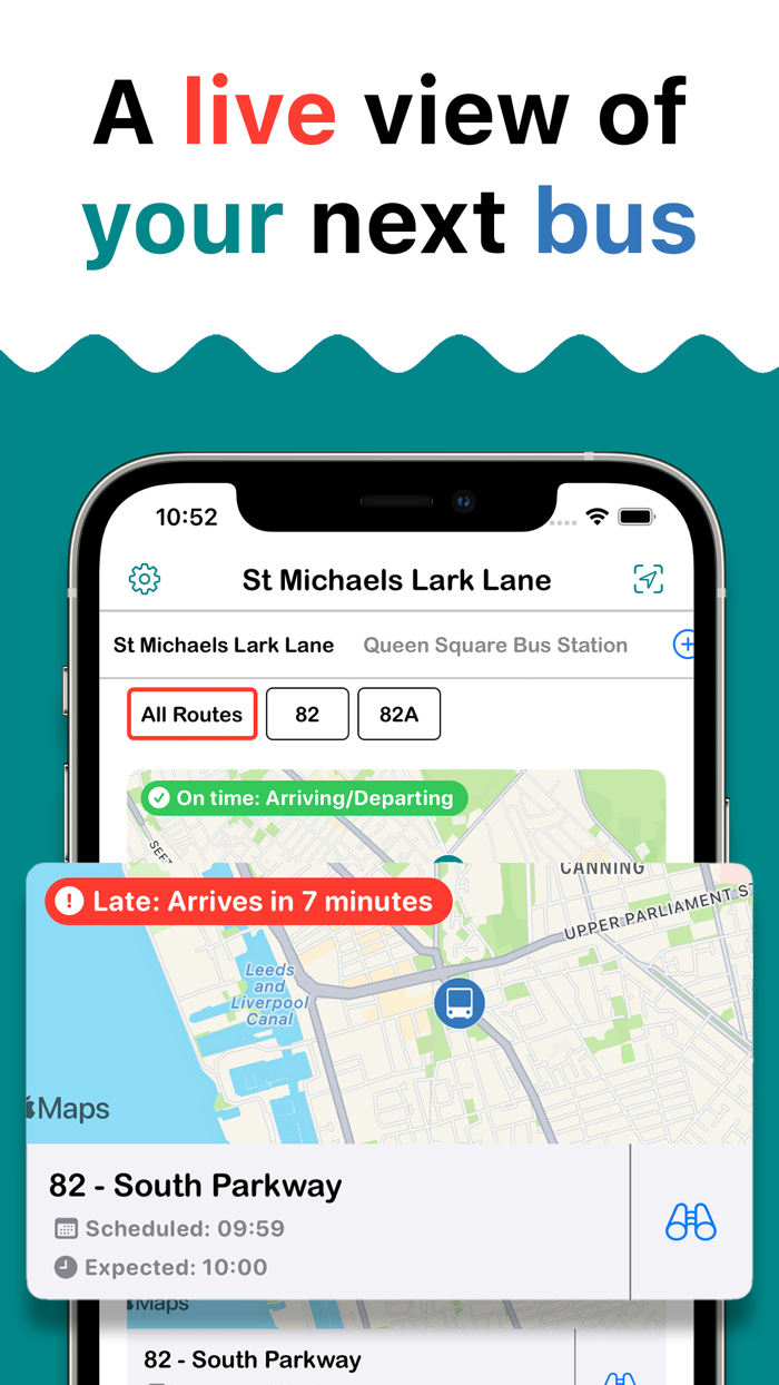 Bus Savvy - UK Live locations