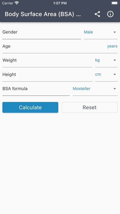 BSA Calculator - Body Surface by Florin Nedea