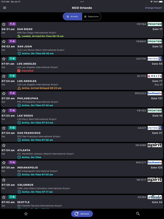 Screenshot #4 pour Orlando Airport: Flight Info