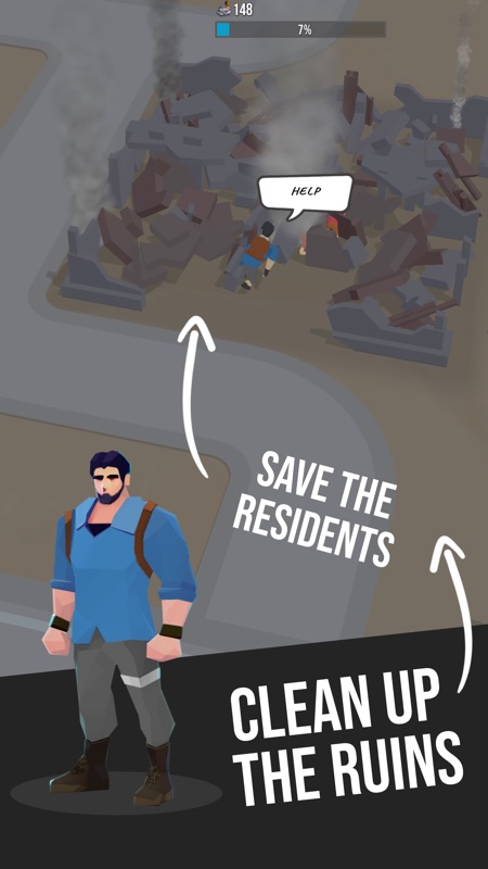 Survival after War. RPG idle screenshot 1