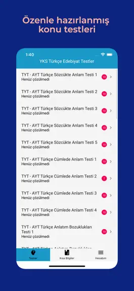 Game screenshot YKS TYT AYT Türkçe Edebiyat mod apk