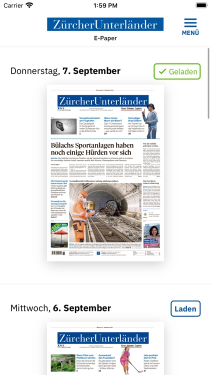 Zürcher Unterländer E-Paper