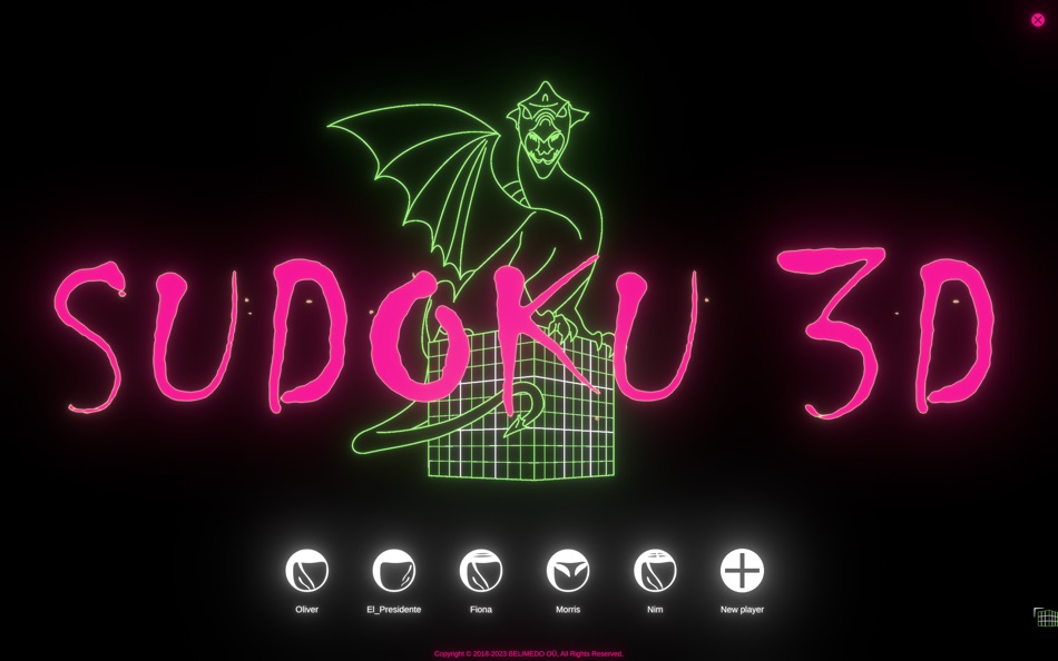 #1. Sudoku 3D Cube (macOS) By: BELIMEDO