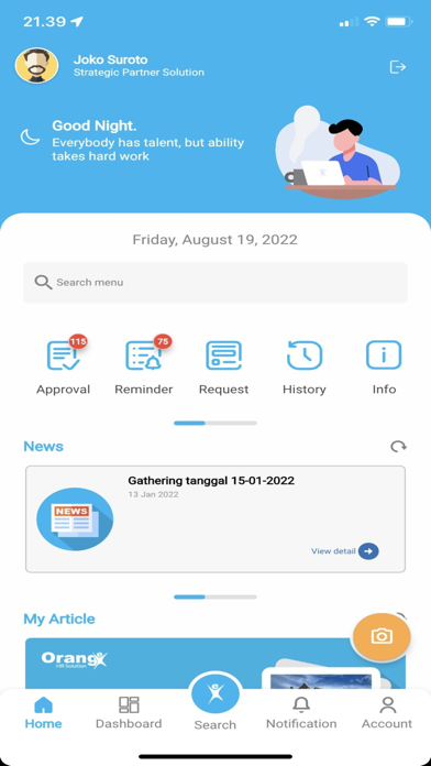 myOrangHR Screenshot