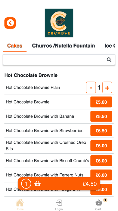 Crumble Coffee & Desserts Screenshot