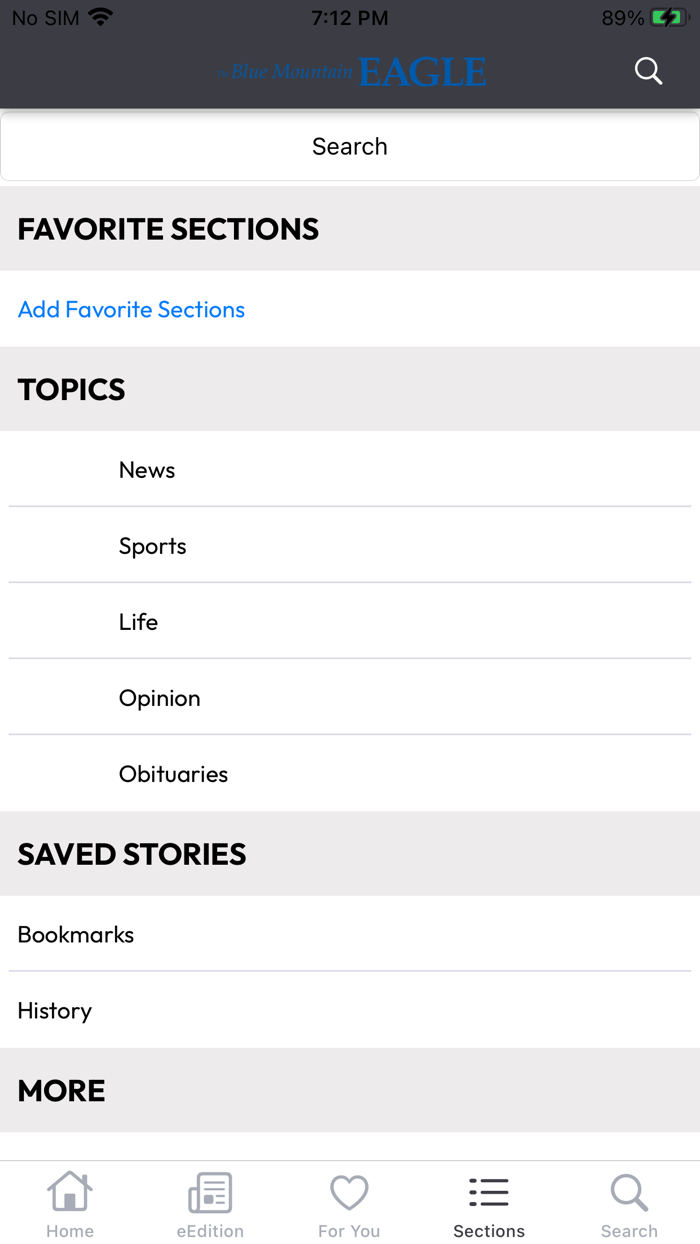 Blue Mountain News and eEdition