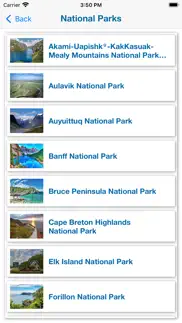 national parks in canada iphone screenshot 3