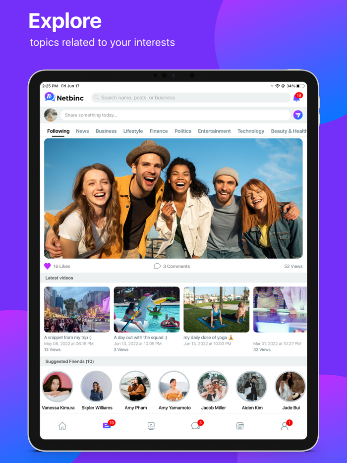 Netbinc Social Chat Listing